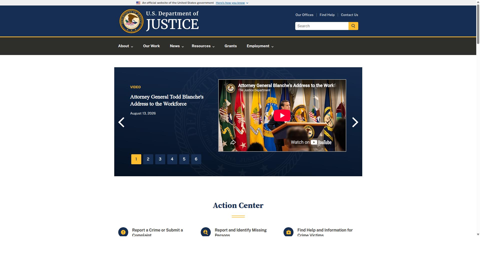Texas for Former State and Federal Prosecutors website